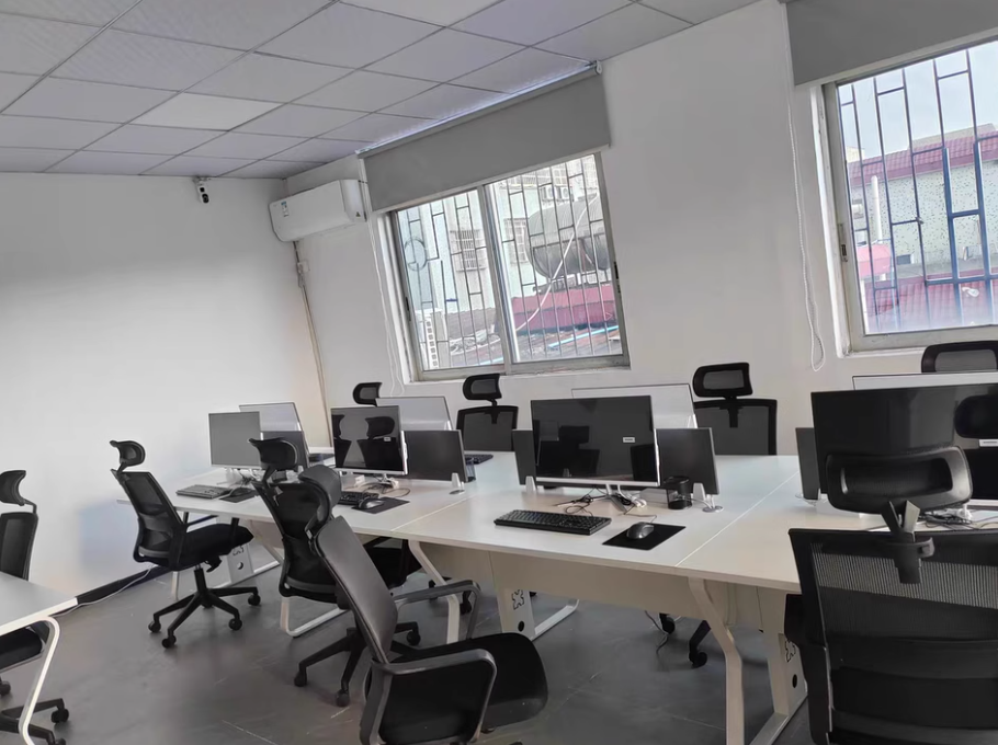 整套办公电脑及工位设备